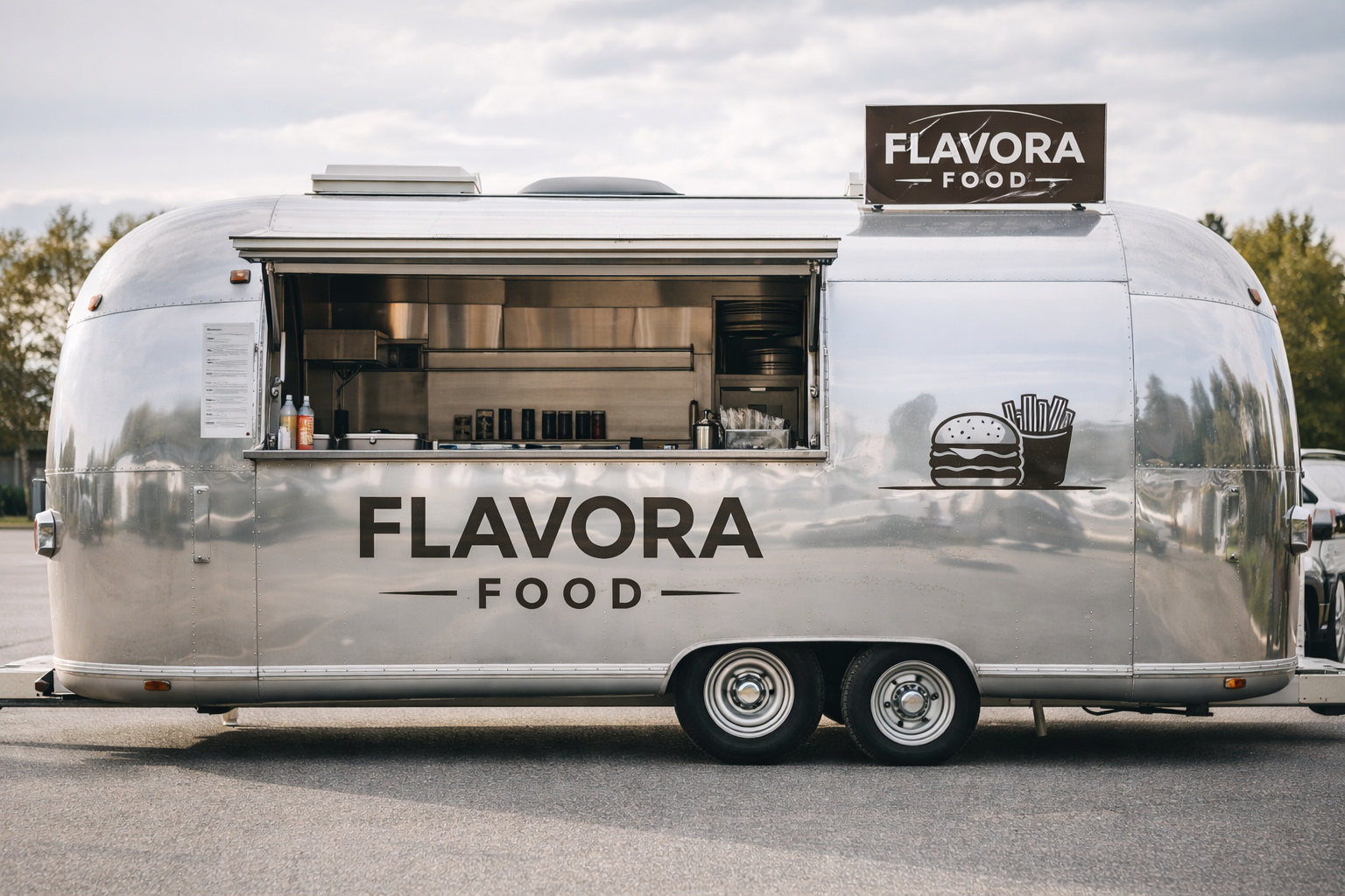 Flavora.food Airstream food truck ve dne